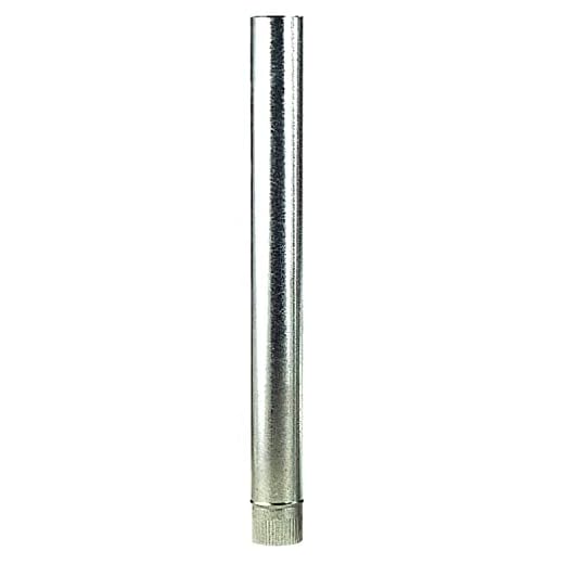 Wolfpack Tubo Estufa Acero Galvanizado Ø 120 mm, Ideal Estufas de Leña, Chimenea, Alta resistencia, Conducto Humos