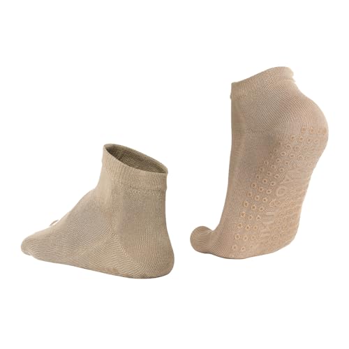 Image of Mint & Oak Unisex Two-Toe Grip Socks Anti-Slip Socks for Yoga, Pilates, Home & Elderly Use | Non-Skid Sole for Fall Prevention | Breathable & Stretch Fit