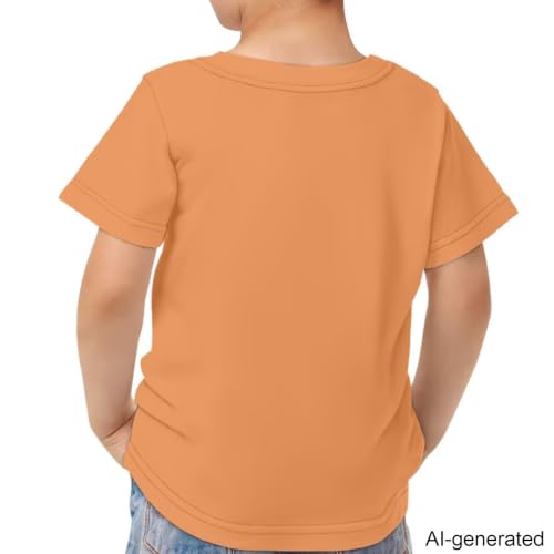 Image of Novelty 3D Graphic T Shirts for Kids Crew Neck Funny Animal Print Short Sleeve Girls Tshirts 3-16 Years