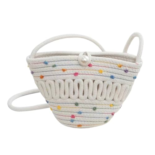 Casual Travel Cotton Summer Beach Bag Small Shoulder Crossbody Bags (Multicolor)