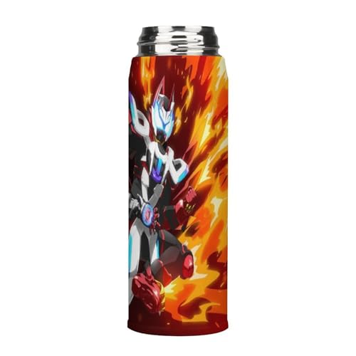 水筒 仮面-ライダー-ギーツ LED温度表示 魔法瓶 ウォーターボトル 誕生日 軽量 保温 直飲み 保温する 大容量 水カップ コップ 500ML