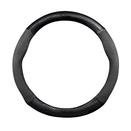 38cm 車用ステアリングホイールカバー と互換性がある マツダ CX-5 3 5 6/アクセラ/アテンザ CX30 CX-8 CX9 MX-5 RX7 BT50 CX-60 アクセサリー対応(Black)