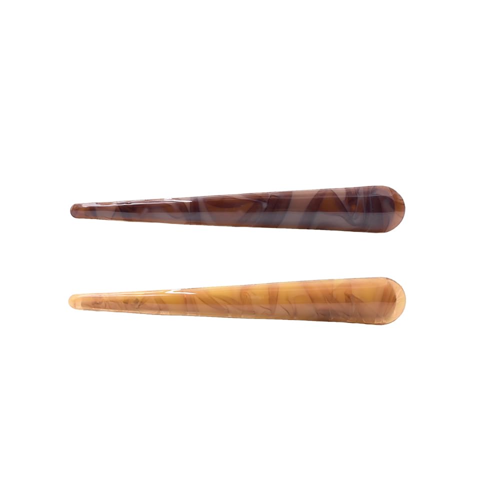 Baluue 2Pcs Duck Bill Hair Clips Sturdy Alligator Hair Barrettes for Women Unique Prong Design Coffee and Colors for Styling Showers and Everyday Use