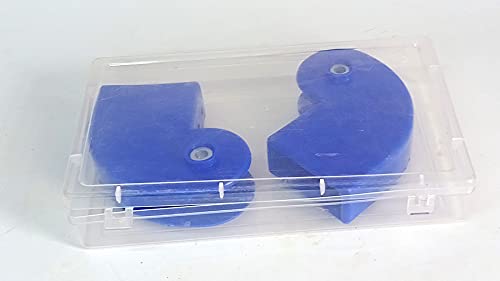 Image of Library Ladder Bottom Wheel Kit (2 Pcs) Blue