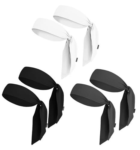 Image of OutdoorEssentials Tie Headband - Sweat-Wicking Running Headband - Hair Control Head Tie - Ninja Costume Accessories