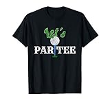 Let's Par Tee Funny Golf Party Distressed Design T-Shirt