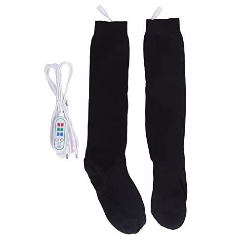 Waywoo 1Set Winter Cotton Heated Socks Rechargeable Electric Heated Socks, Battery Heated Socks, Electric Heated Socks for Men Women Outdoors Skating Skiing Hunting Fishing