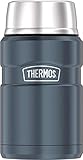 THERMOS Stainless King Vacuum-Insulated Food Jar , 24 Ounce, Slate