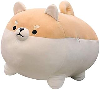 Shiba Inu Plush Soft Toy Stuffed Animal Plush Pillow Cushion Doll Kawaii Plush Corgi Plush Toy, Shiba Inu Plush Pillow Toy Cuddly Pillow Chubby Plush, Year Gift for Families