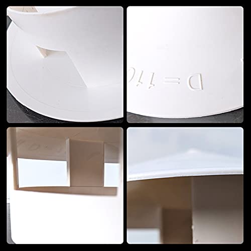 Chimney Rain Cap Pvc Breathable Cap Plastic Rain Cap Vent Cap Pipe Cap Vent Cap, 4.3 Inches (110 Mm) #TOP4
