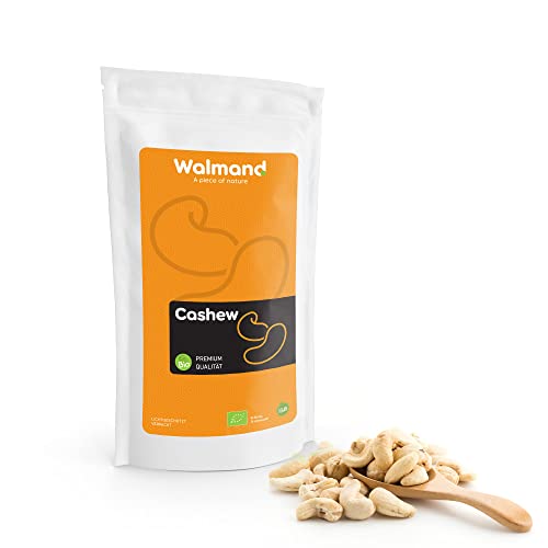 Walmand Bio Cashewkerne Ganz 1kg | Natur | Ungesalzen | Cashews Premium Qualität Cover