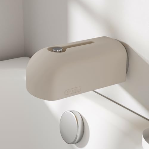 Image of Faucet Cover Bathtub, Soft Silicone Tub Spout Cover, Faucet Protector for Kids, Bath Spout Guard for Bathtubs, Bathroom Tub Faucet Cover, Water Spout Cover for Child Safety, Universal Fit(Taupe)