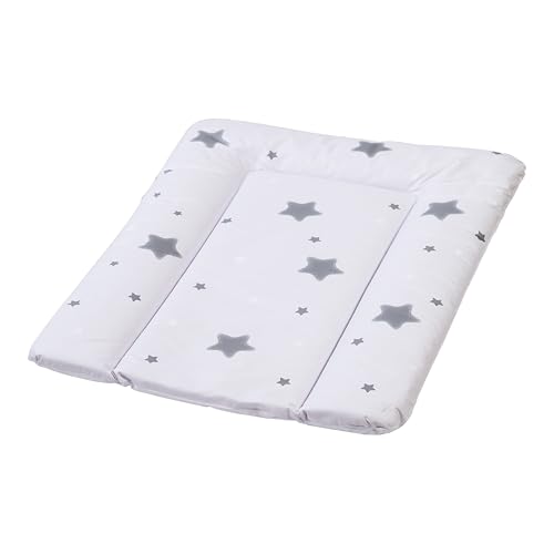 Premium Wickelauflage, erstklassige wasserdichte Wickelunterlage, 70 x 50 cm, pflegeleichte glatte Oberfläche, erhöhter Liegecomfort, einfach zu reinigen, leicht zu tragen, Stars weiß Premium Wickelauflage, erstklassige wasserdichte Wickelunterlage, 70 x 50 cm, pflegeleichte glatte Oberfläche, erhöhter Liegecomfort, einfach zu reinigen, leicht zu tragen, Stars weiß