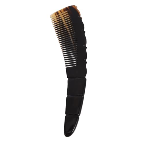 Peigne de massage corne naturelle Healvian en lot de 2 pour cheveux sans frisottis