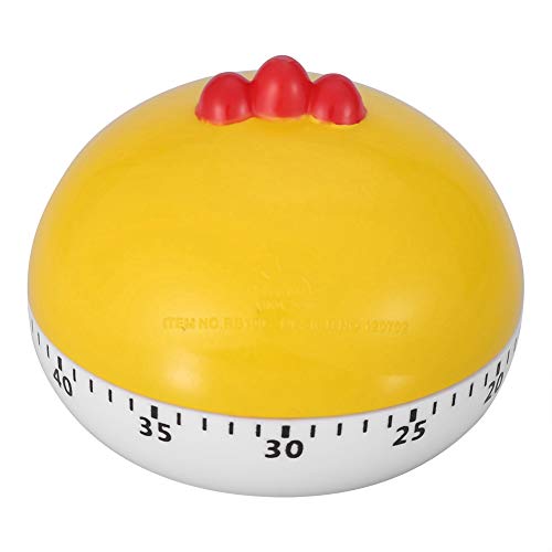 Kitchen Timer Small Digital Electronic Loud Alarm Mechanical Cooking Timer Manual Animal Shape Counters For Kitchen Timing Tool (Yellow Chicken) #TOP7