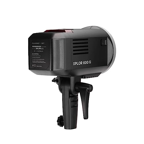 Flashpoint XPLOR 600 HSS Outdoor Battery Powered Studio Flash Strobe Monolight w/Built-in R2 2.4GHz Radio Remote System, Bowens Mount, 600Ws 11.1V 8700mAh Lithium Battery, 450 Full Power Flashes