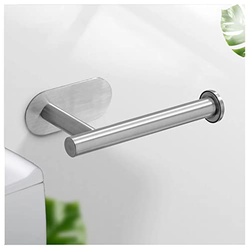 KAXIMON Support de rouleau de papier toilette autocollant - Support de papier toilette sous armoire - Support mural en acier inoxydable SUS 304 Cover