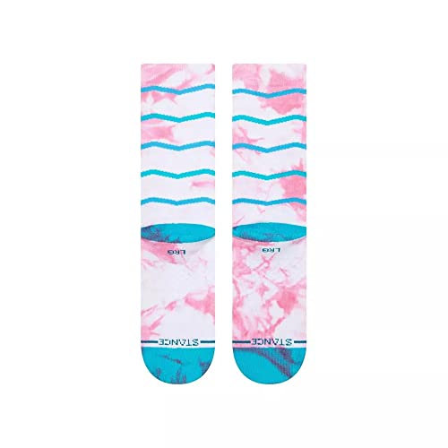 Stance Crew Tie Dye Chevron Socks (Large, White)3