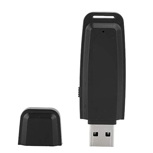 Grabadora de Voz Digital Tarjeta Flash TF Tarjeta Flash Mini U Grabadora de Voz USB(Black) Cover