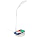 Produktbild CUHAWUDBA Led Schreibtisch Lampe Mit Kabellosem Ladegert,Fürsorglichen Tisch Lampen,3 Helligkeits,Druck Knopf Steuerung,Kompatibel Für X, Galaxy S7 Und Alle Qi-Fhigen Gerte