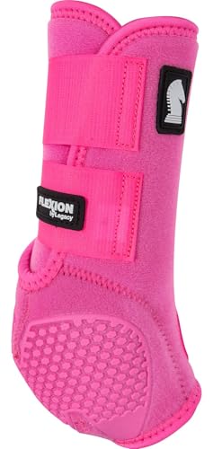 Classic Equine Flexion by Legacy2 Support Boots, Front (Hot Pink, Medium) - Image 3
