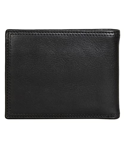 Image of Nautica Men's Bifold Leather Wallet | RFID Blocking | ID Window | Card Slots | Organization | Durable | Stylish