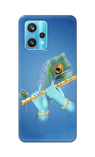 Image of Plastic Printfidaa Printed Hard Back Cover Case For Realme 9 Pro Plus 5G | Realme 9 Pro+ 5G | Realme 9 4G | Narzo 50 Pro 5G Back Cover (Flute In Krishna Hands) -112, Multicolor