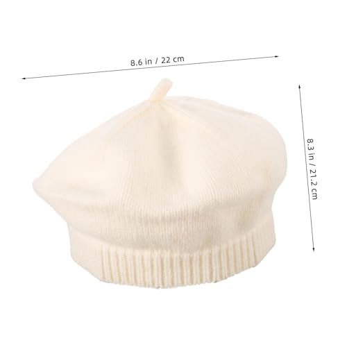 GALPADA Boy Girl Knitted Beret Hat Vintage Stylish Cap for Boys and Girls Warm Casual Headwear for Spring Autumn and Fits Circumference Months Beige2