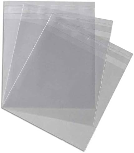 Pack of 100 Cellophane Greeting Card Display Bags 30 Micron Self Seal (120 x 162 - (A6))