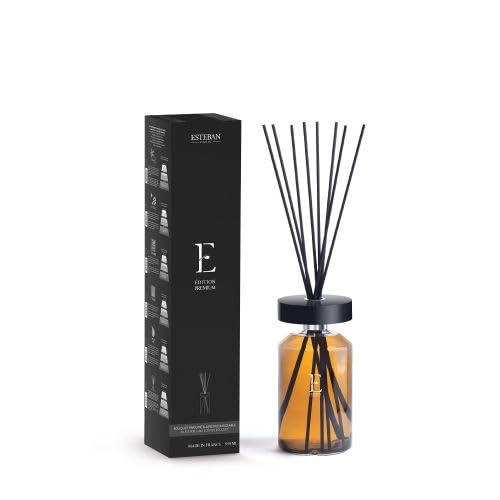Esteban Ambre Diffuseur de Parfum avec Bâtons, Ambre 950 ml, Fabriqué en France