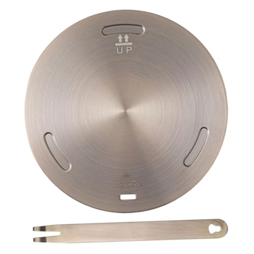 Toyvian Placa Adaptadora Inducción Acero Inoxidable Rosé Difusor Calor para Cocina Gas Inducción Distribución Uniforme Calor Cocina Doméstica