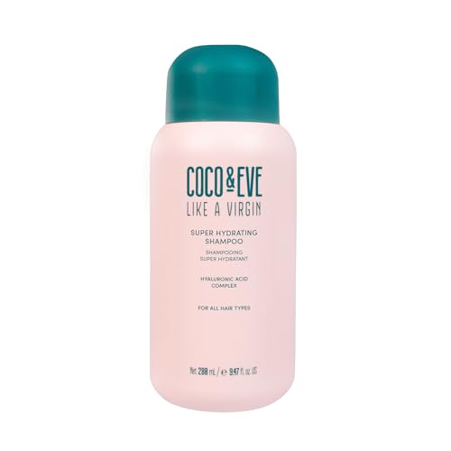 Coco & Eve Like A Virgin - Champú superhidratante y sin sulfatos - Cuidado capilar con aceite de argán, de coco y de aguacate - Reparador para el cabello seco, dañado y teñido - 250ml
