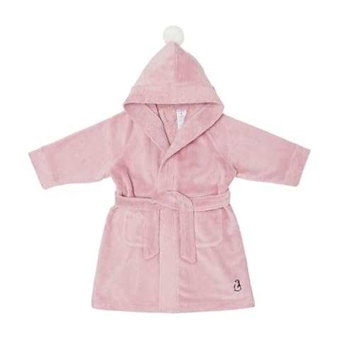 Konny Kids Bathrobes, Hooded Towel, Oeko-TEX Certified Bathrobes, Ultra Soft, Quick-Dry Washcloth for 3-5Y Baby Boys & Girls(Free size, Pink) Cover