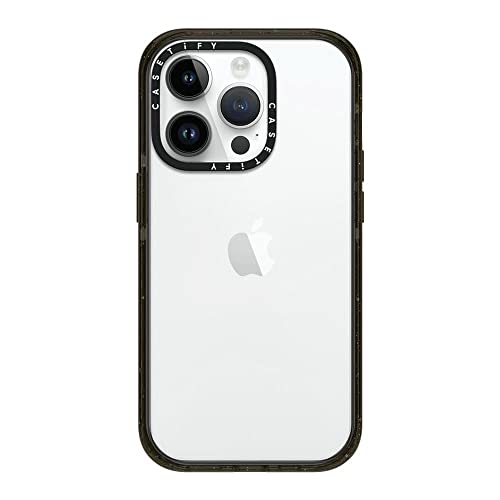 CASETiFY インパクト iPhone 14 Pro ケース [MIL規格準拠 (4x MIL-STD-810G)/2.5mからの落下試験をクリア] - グロッシー ブラック