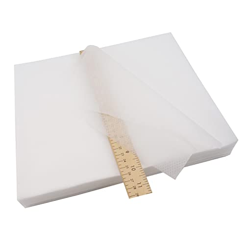 New Brothread No Show Mesh Machine Embroidery Stabilizer Backing 10"x12" - 100 Precut Sheets - Light Weight 1.8 oz - Fits 5x7 Hoops