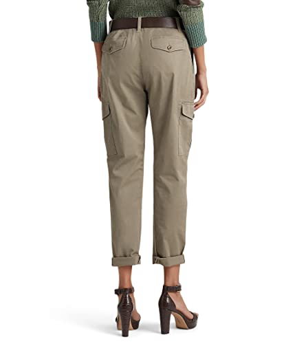 Lauren Ralph Lauren Micro-Sanded Twill Cargo Pants Muted Moss 102