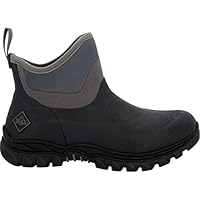 Muck Boots Women's Arctic Sport II Fleece Lined Waterproof Pull on Ankle Boot, Black, 5