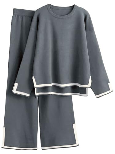Image of ALL YOURS Women's Contrast Piping Top with Trousers Co-Ords Sets
