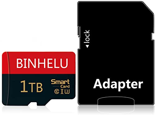 Micro SD Card 1TB Memory Card 1024GB TF Card with Adapter Class 10 High Speed Micro Card for Android Phones/PC/Computer/Camera