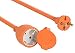 Produktbild Electraline 04020 Garten Schutzkontakt-Verlängerung-15 m Kabel-weiß-Kunststoffleitung-IP20 / Verlängerungskabel mit Kindersicherung/Europäischem 2-poligem Stecker 16A, orange, 25