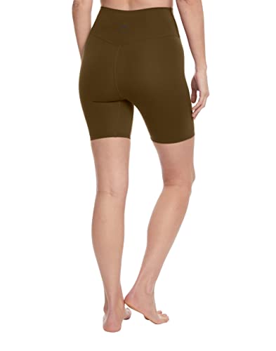 Sage Women's High Rise Seamless Tummy Control Moisture Wicking Yoga Athletic Biker Short, Moss, Small #TOP3