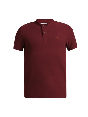 Image of Jack & Jones Men's Henley Neck Slim Fit Cotton T-Shirt