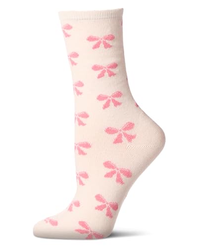 MeMoi Women's Bows Cashmere Blend Crew Sock2