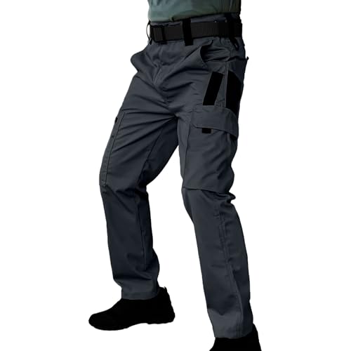 Men's Hiking Tactical Pants Lightweight Workout Joggers Straight Leg Sweatpants Waterproof Outdoor Trousers for Men