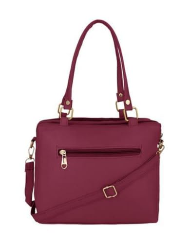 Image of women's pu leather handbag shoulder bag hand held bag with long strap queen collection simple sober and stylish (HB5)