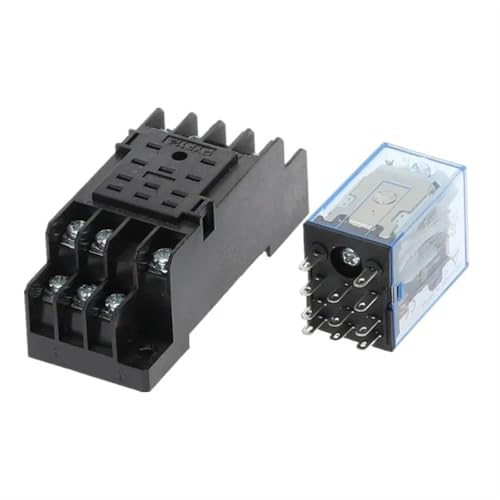 Relais de puissance 11 broches MY3 HH53P avec prise et voyant LED pour circuits