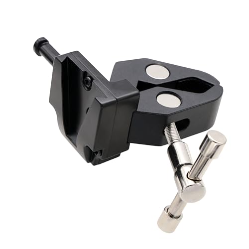 HangTon Crab Clamp Holder with V-Lock Plate for V-Mount Battery on Rod Tripod Light Stand Rail, Claw-Shaped, Quick Release HangTon Crab Clamp Holder with V-Lock Plate for V-Mount Battery on Rod Tripod Light Stand Rail, Claw-Shaped, Quick Release