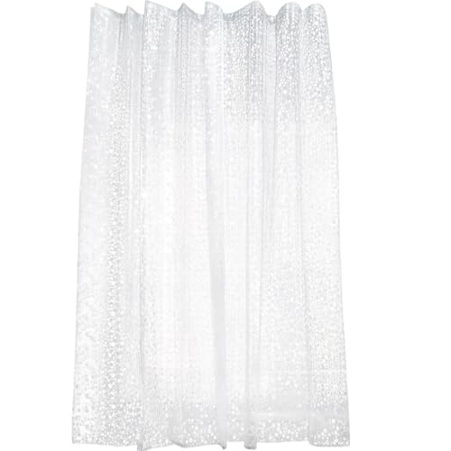 La mejor selección de Revestimientos de cortinas de ducha los más recomendados. 45 Stebcece Revestimiento de Cortina de Ducha con patrón de Efecto 3D, Ducha de baño, Impermeable, a Prueba de con Agujeros para decoración del hogar, Revestimiento de baño
