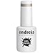 Andreia Vernis Gel Semi-Permanent pour Lampe UV/LED - Vernis à Ongles Couleur Intense Tenue 4 Semaines pour French Manucure - Couleur 243 Briller Nude - Nuances de Métallique - 10 ml