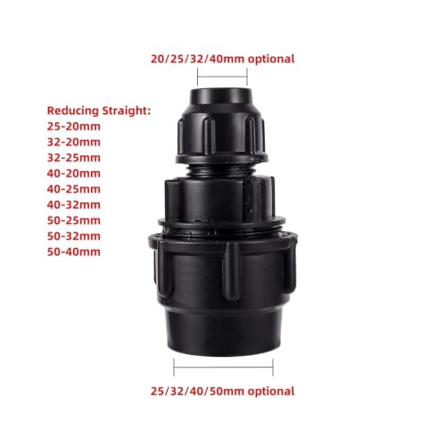 Unión conexión directa recta con reductor de doble propósito 40-32mm 3